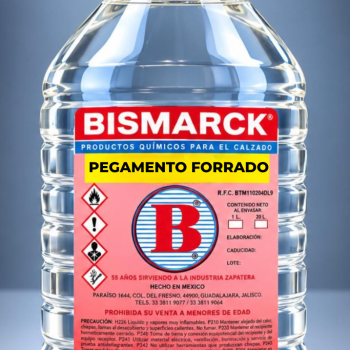 Pegamento forrado